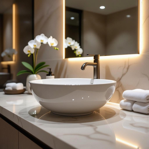 TOTO77 - Round Counter Top Basin LW578J | Elegan & Modern