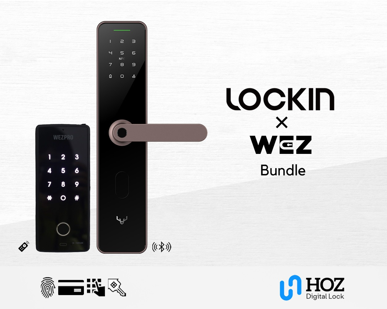 Lockin X1 & Wezpro Gate Digital Lock Bundle